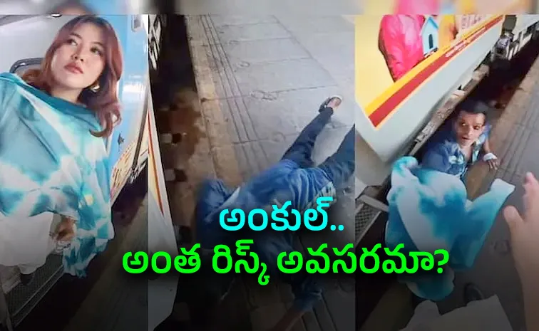 Man Jump Railway Track Indonesian Woman's 'Dupatta', Video Viral
