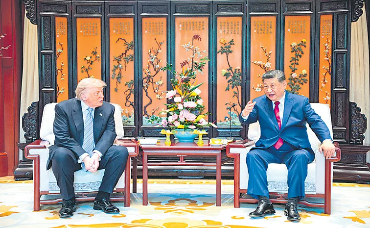 US President Donald Trump and Chinese leader Xi Jinping attend bilateral meeting