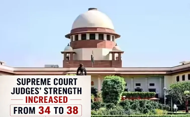 Supreme Court now has a sanctioned strength of 38 judges