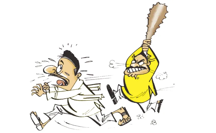TDP goons attack on kapus: Andhra pradesh