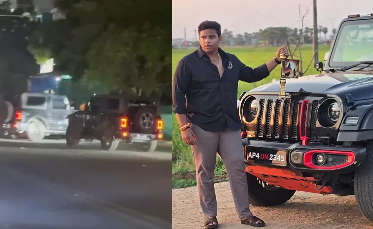 Rohith And Om Fight At Vijayawada With THAR Vehicles