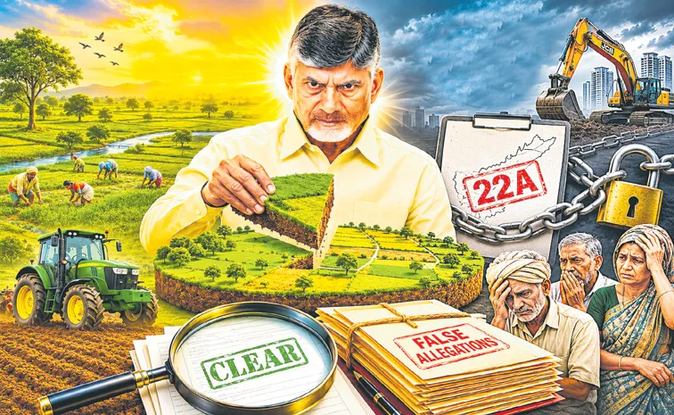 22ఏ భూములపై బాబు దొంగాట