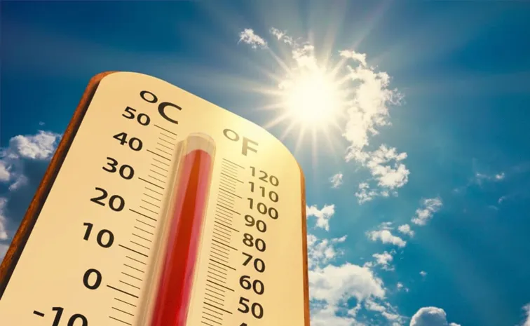 Krishna district recorded the highest temperature at 45.8 degrees Celsius