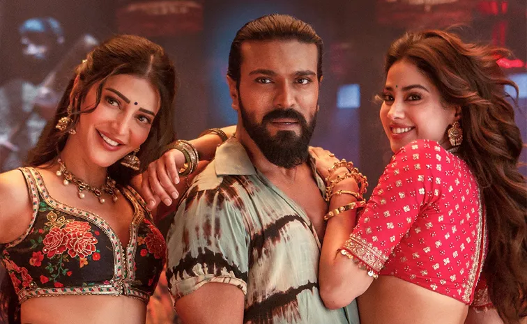 ఇద్దరు భామలతో పెద్ది స్టెప్పులు.. ఐటం సాంగ్‌ చూశారా?
