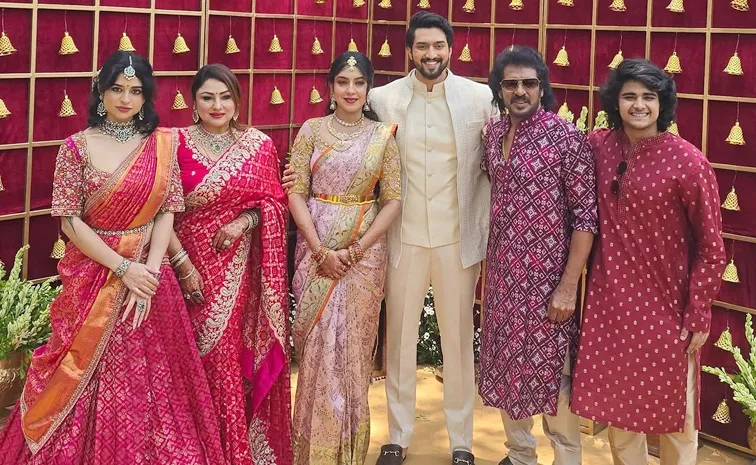 Actor Niranjan Sudhindra Engagement With Sanjana