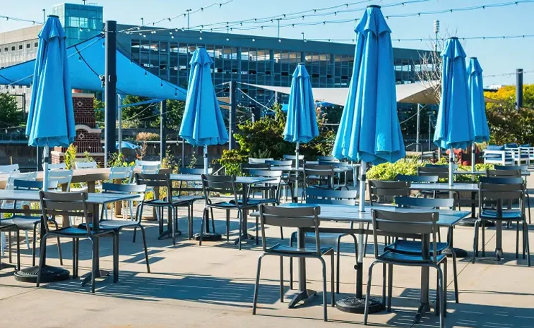 Woman eating at restaurant with husband killed by flying umbrella