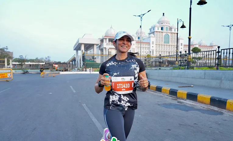Hyderabad City Slam 10K Summer Run Winner Divya Reddy Bollareddy