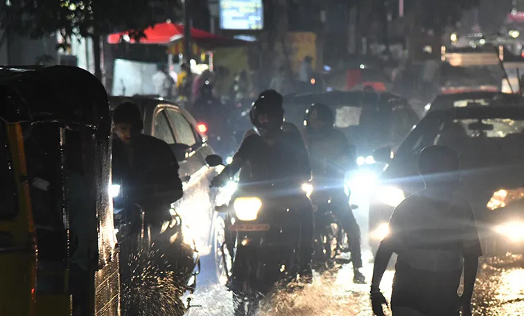 Heavy rain in Hyderabad