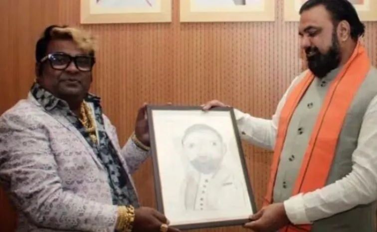 ఇది బిహార్ సీఎం సమ్రాట్ చౌధరి చిత్రపటమా? ఇలా ఉందేంటి?