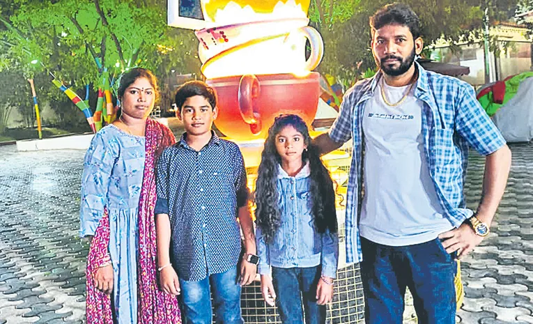 భార్యాపిల్లల కాళ్లూ చేతులూ కట్టేసి.. సంపులో పడేసి..