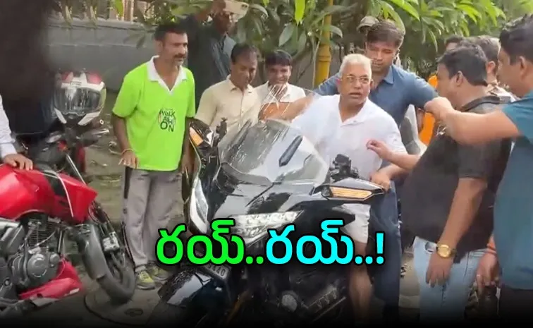 WB Minister Dilip Ghosh seen riding a bike in Kolkata this morning2