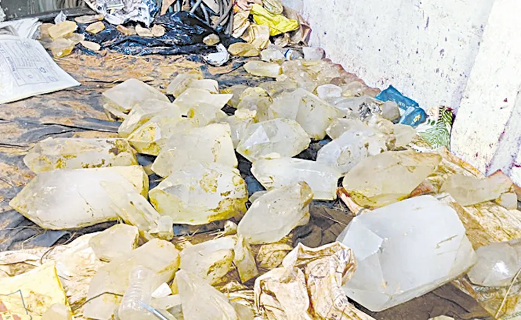 TDP Leaders Illegally Digging at Palnadu District
