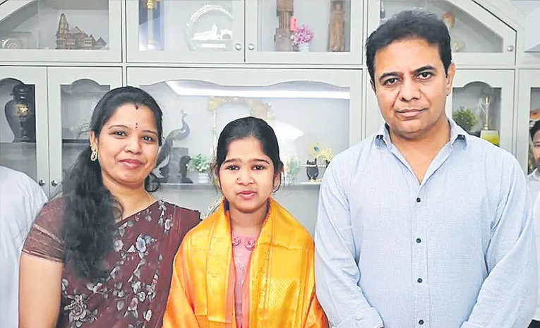 Brain tumour survivor thanks KTR for treatment help