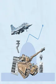 stock market rally about defence and aerospace sector, sakshi special story