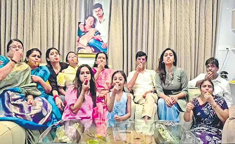 Vijay Family Blows Whistles in Celebration as TVK Leads