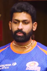 Jai Sri Ram: Raghu Sharma celebrates after maiden IPL wicket with MI