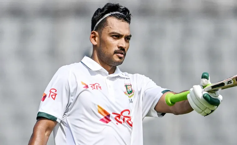 Shanto Becomes 1st Bangladesh Captain To Score Test 100 Vs Pakistan