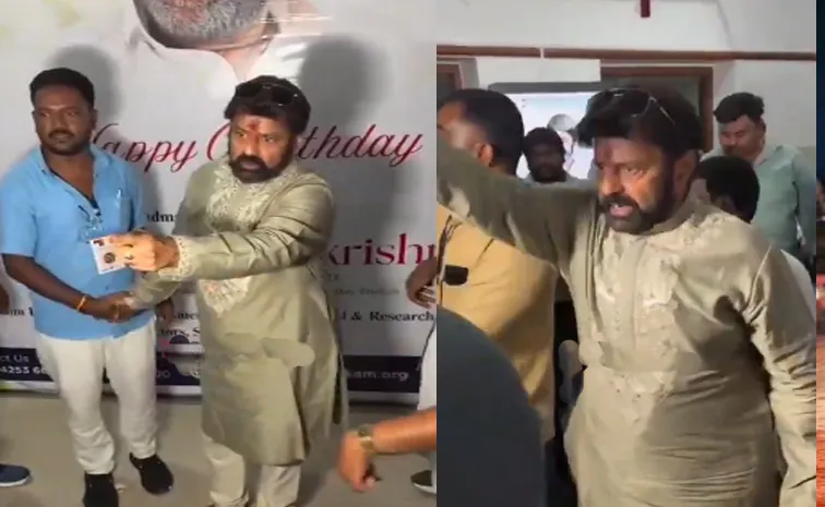 Nandamuri Balakrishna Fire On fans at Photo session event on birthday