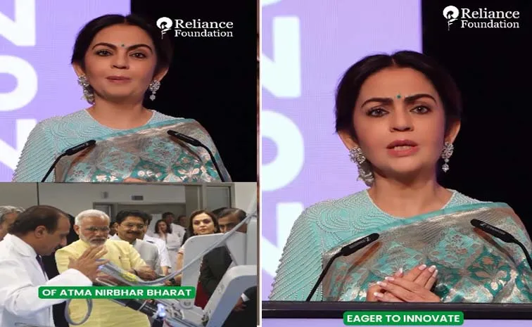 Nita Ambani stuns in a handwoven Banarasi Katan silk saree 