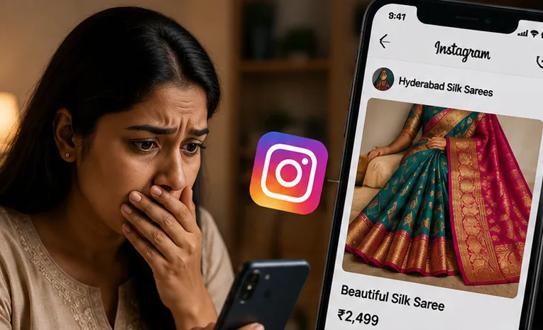 ఇన్‌స్టాగ్రామ్‌లో చీర ఆర్డర్‌.. రీఫండ్‌ లింక్‌తో రూ.37 వేల టోకరా