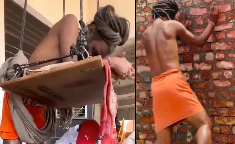 Man Stands 12 Years As A Vow To God Shiva Netizens shocked