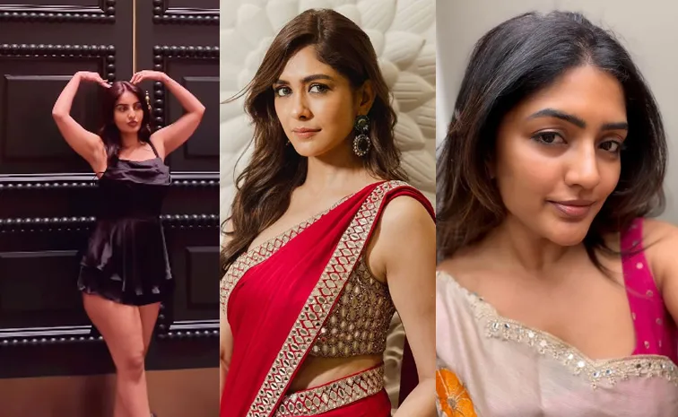 అనన్య లవ్ పోజు.. మృణాల్ చీరకట్టు