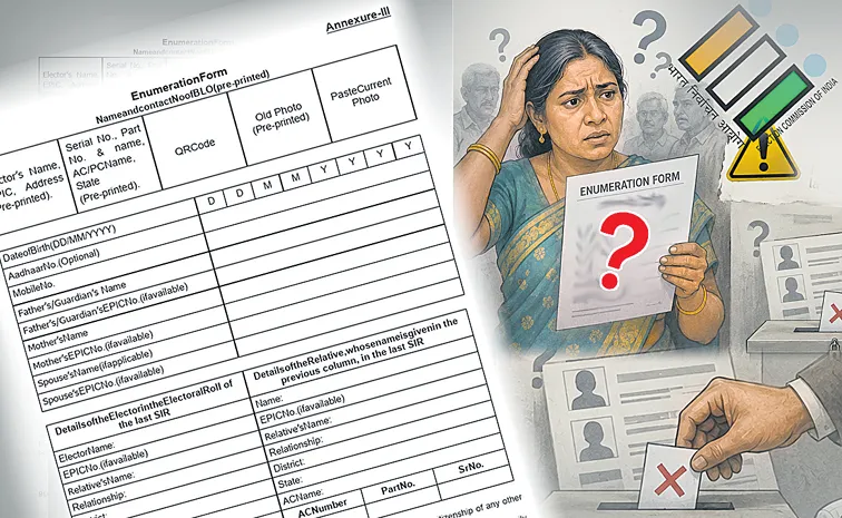 Severe confusion over the printing of enumeration forms