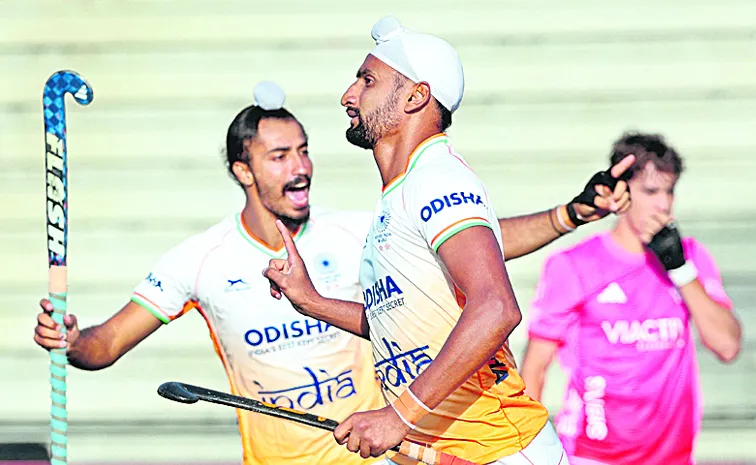 Indian team sensational victory over Germany in the Mens Pro Hockey League