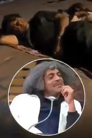 Bollywood actor Sunil Grover sleeps on Ganga ghat video goes viral1