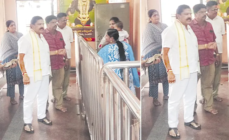 Kanaka Mahalakshmi Temple: Chairman Kandula Nagaraju Enters Temple Wearing Footwear