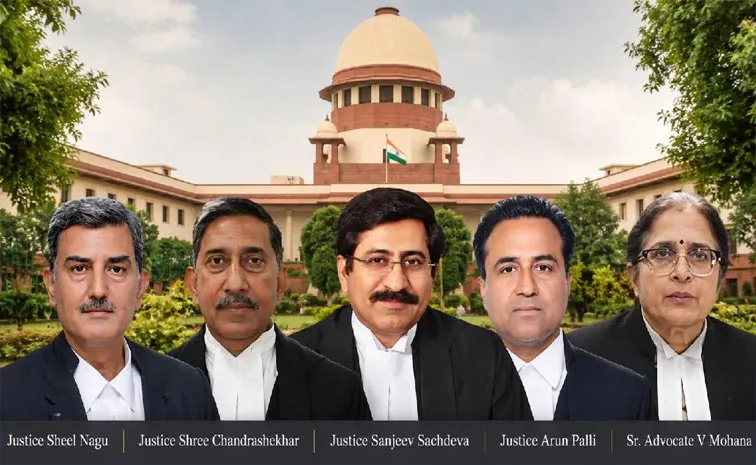 సుప్రీంకోర్టులో కొలువుదీరిన కొత్త న్యాయమూర్తులు