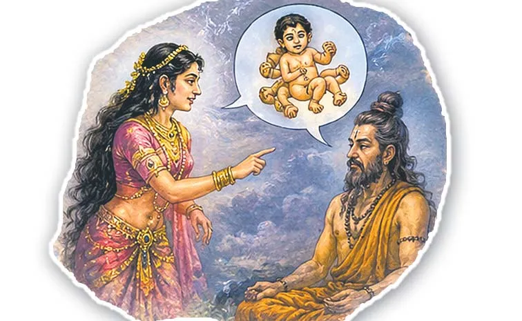 The Story Of Ashtavakrudi Poorvajanma As Written By Sankhayana