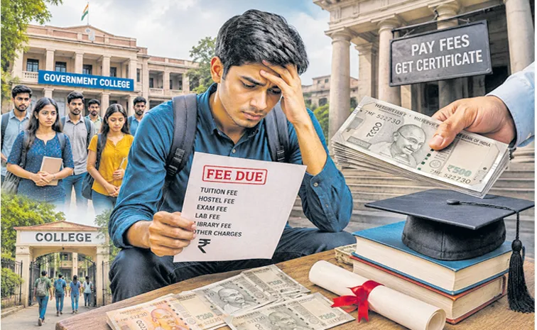 Harassment over fees even in educational institutions in Chandrababu Govt