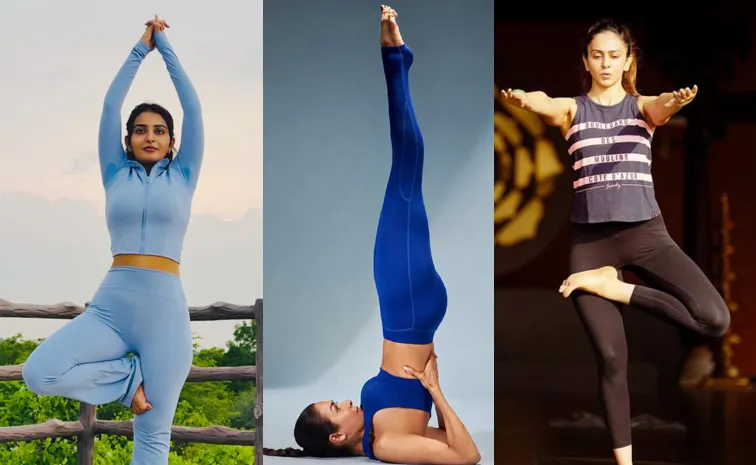 Yoga Day 2026 Special Tollywood Actors Asanas
