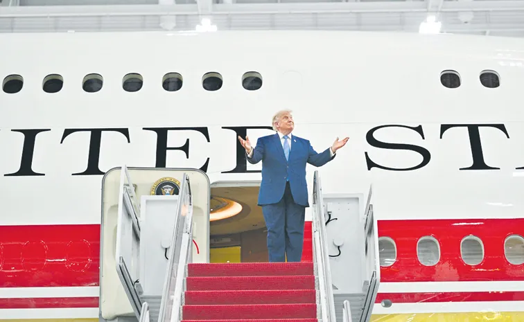 Donald Trump unveils Qatari luxury jet for Air Force One fleet