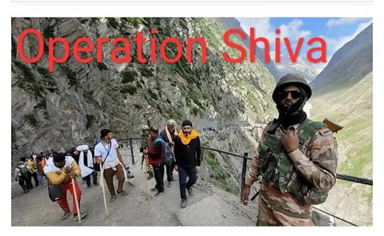 Indian Army launched Operation Shiva to secure the annual Amarnath Yatra