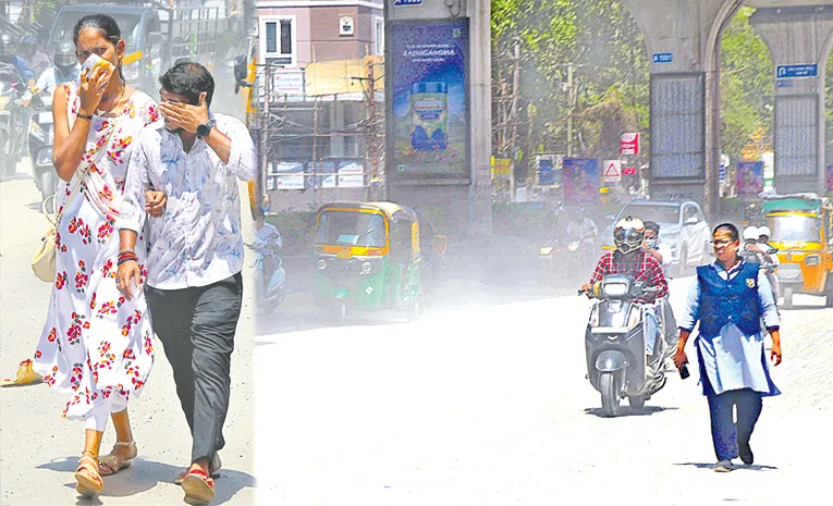 National highway dust problem at ameerpet old big bazaar