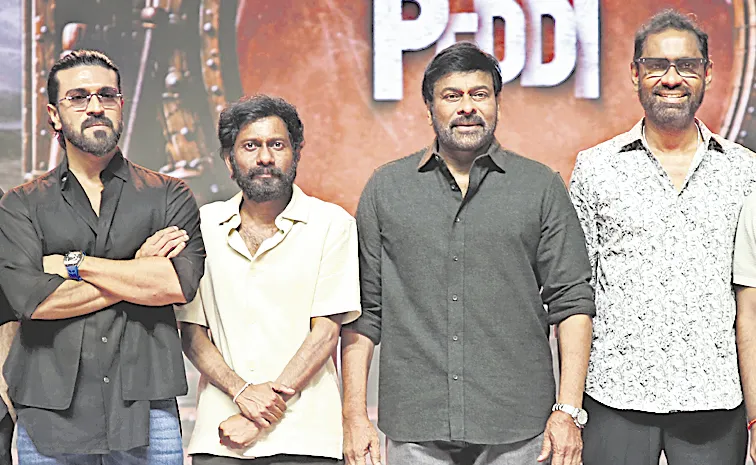 Chiranjeevi attends Peddi mega blockbuster event as chief guest