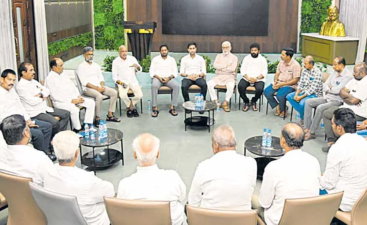 Members of YSRCP CRDA Farmers Protection Committee meeting