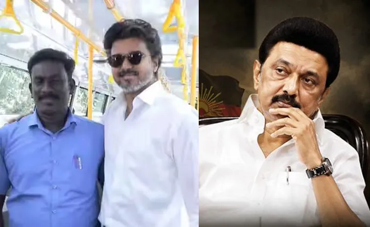 విజయ్‌ Vs స్టాలిన్‌.. బస్సు ప్రయాణం వీడియోలు వైరల్‌