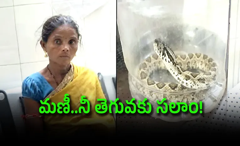A woman presence of mind after being bitten by a venomous snake in Odisha