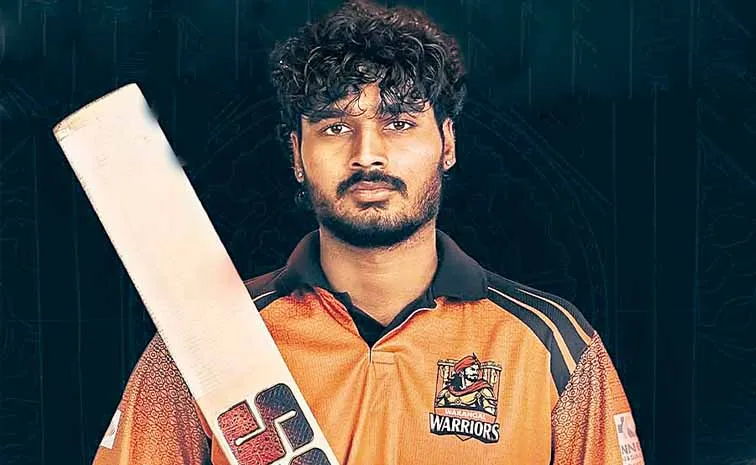 Warangal Warriors captain Aman Rao with Sakshi