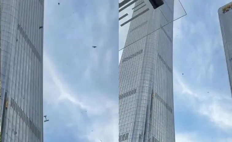 Small Plane Crash Beijing Tallest Building At China