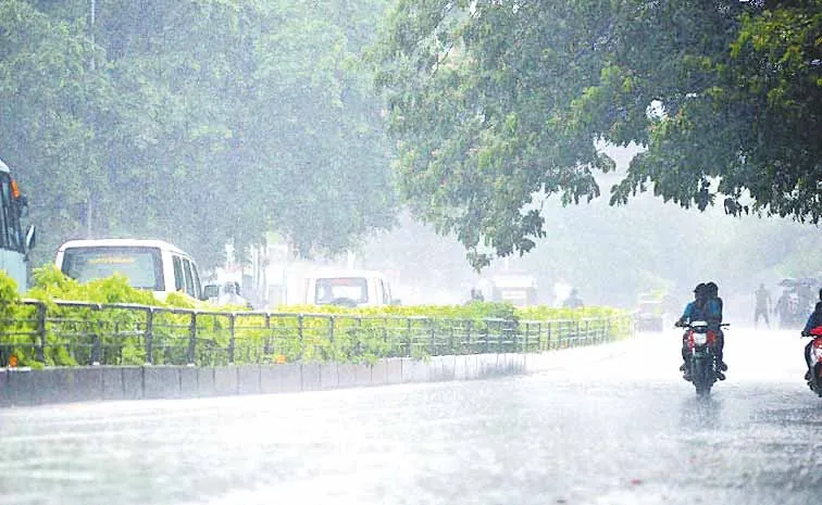 Rains in the state for two days