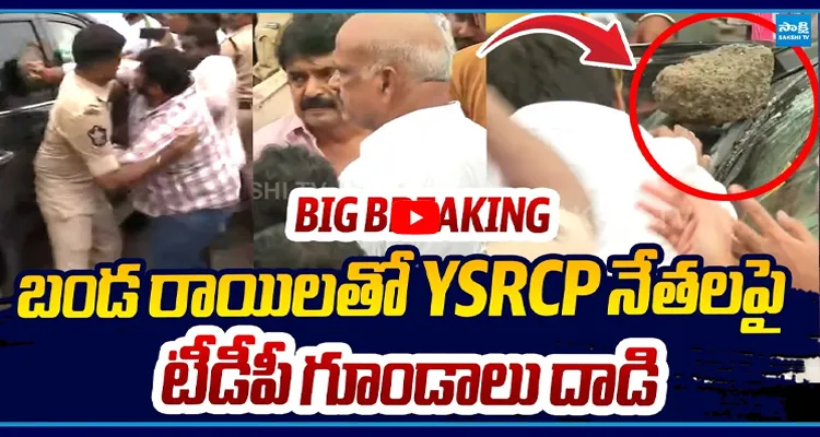 penumaka: బండ రాయిలతో టీడీపీ గూండాలు దాడి