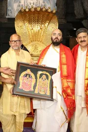 Anant Ambani at Tirumala Attends Srivari Suprabhata Seva