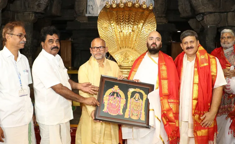 Anant Ambani at Tirumala Attends Srivari Suprabhata Seva
