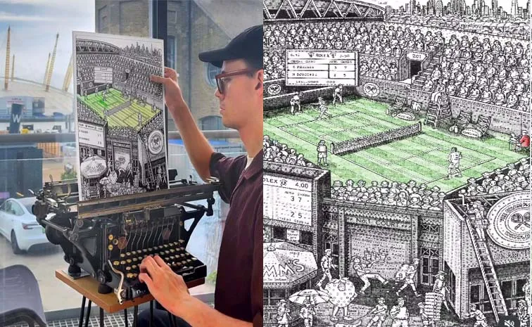 Artist's Wimbledon 2026 artwork amazes, internet Goes Viral