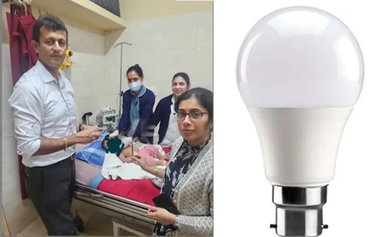 8-Month-Old Baby Swallows LED Bulb In Madikeri