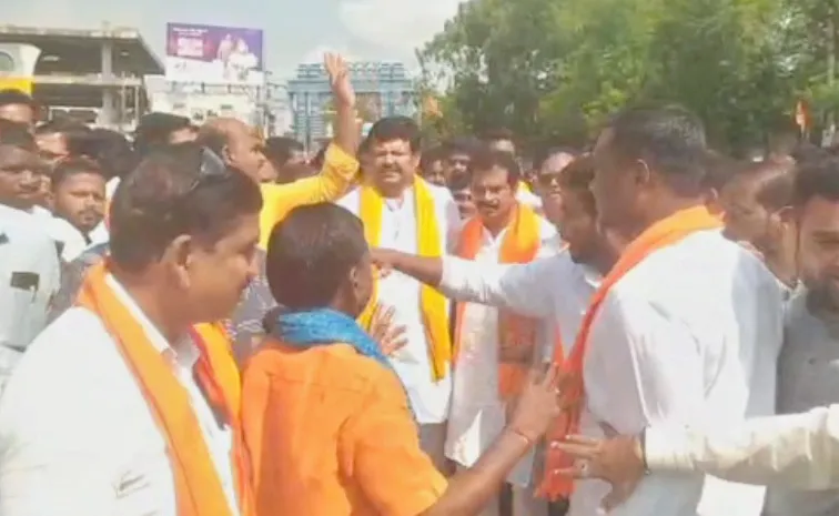 High tension in Armoor following attack on BJP leader